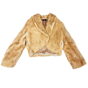 【TR】“画报女郎”进口兔毛中古风皮草2026超火皮草外套不臃肿女