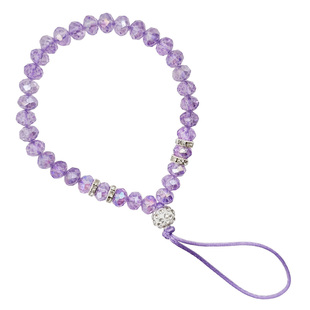 水晶镶钻手机挂绳时尚珠子链短吊绳壳挂件饰品多功能U盘钥匙防掉