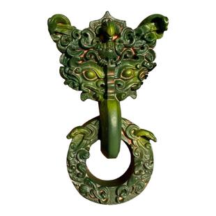 河北博物院透雕龙凤纹铜铺首立体版冰箱贴树脂小号文创博物馆饰品