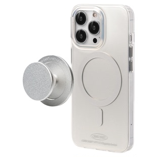 CARECASE 透奶灰电镀钛色磁吸防摔手机壳 适用于苹果iPhone 17 16 15 14 ProMax 原创设计高级感magsafe充电