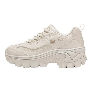 Skechers斯凯奇女鞋春夏增高显瘦蜜糕鞋轻质厚底防滑老爹鞋177223