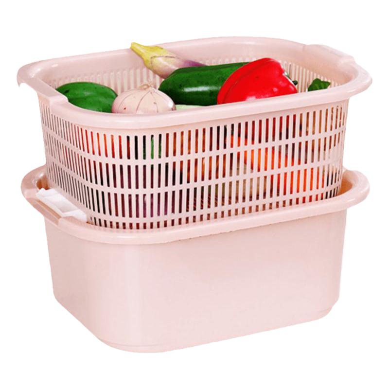 大号双层果篮家用加厚塑料洗菜