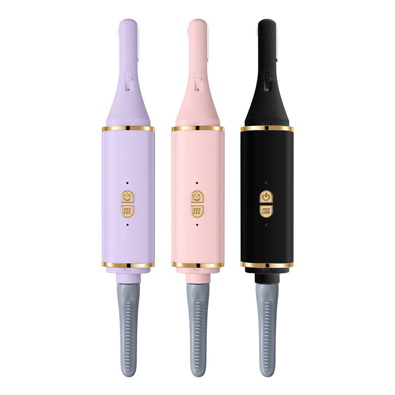 加热电烫卷睫毛定型神器二合一电动修眉修毛器快速修眉刮眉刀剃毛