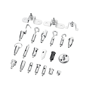 钢丝绳吊码灯饰配件广告吊码固定件五金装饰挂画挂钩亚克力锁线器