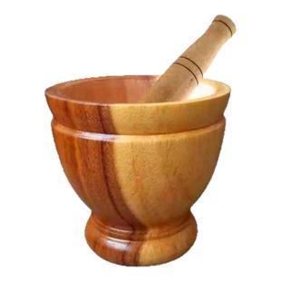 泰国相思木臼商用凉拌舂臼擂钵舂鸡脚捣蒜罐捣中药罐家用捣碎器