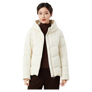 依伽依佳2023冬季新款纯色气质保暖舒适短款羽绒服外套女ESDY042