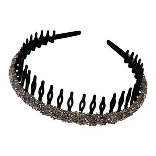 高级感丝绒水钻发箍女2025新款碎发整理神器洗脸压发发捆防滑头箍