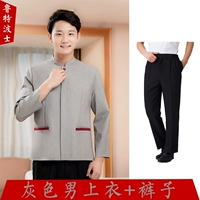 Серые мужские топ+брюки