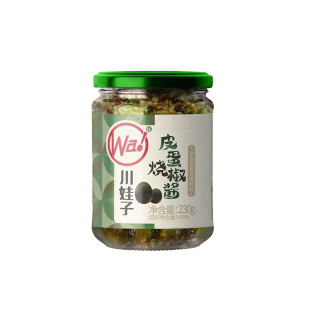 川娃子皮蛋辣椒酱烧椒酱香辣拌饭拌面虎皮青椒酱辣子微辣美味面条
