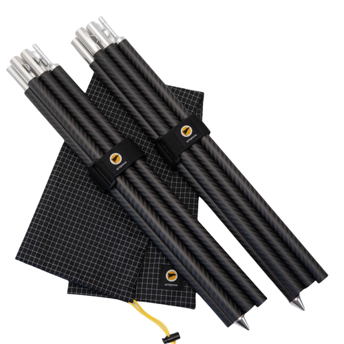 springwavee碳纤维天幕杆轻量化弹扣式便携帐篷支撑杆收纳进背包