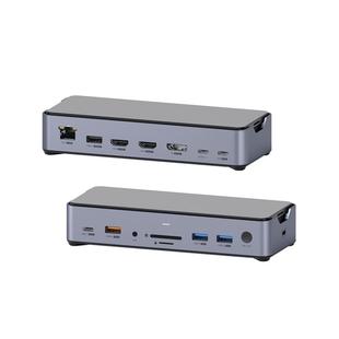 海备思桌面typec拓展坞扩展坞M.2硬盘盒usb转换器hdmi/dp雷电3/4适用macbook笔记本电脑pro13 8K多屏2.5G网口
