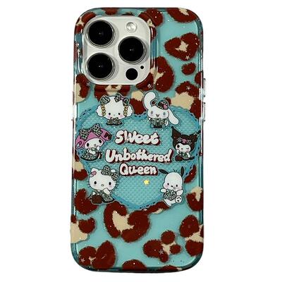 豹纹HelloKitty适用苹果手机壳