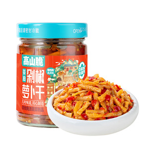 【李佳琦直播间年货好物集】屋头高山脆茶油剁椒萝卜干218g*4瓶