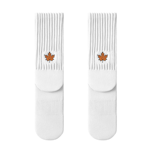 子墨袜子男款刺绣纯棉纱线冬季加厚长筒青少年运动个性潮长袜男生