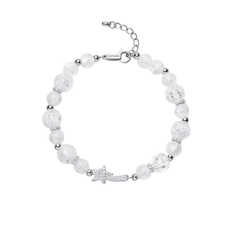 【自营】HEFANG Jewelry/何方珠宝白水晶流星手链 精致百搭礼物女