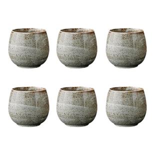 围炉煮茶杯黑陶小茶杯家用功夫茶具套装主人杯单杯带把陶瓷品茗杯