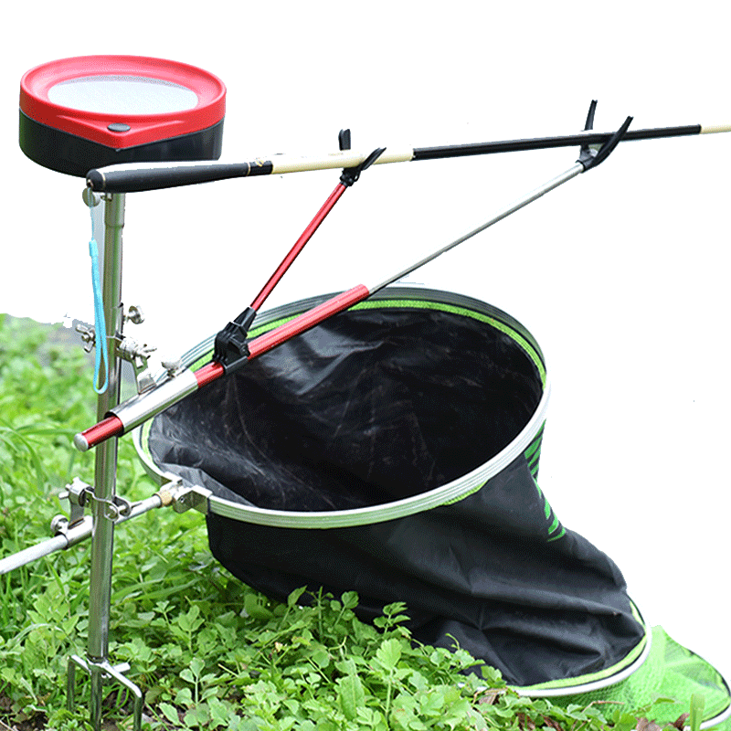 钓鱼支架炮台饵料盘拉饵盘地插架