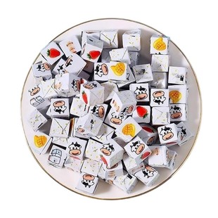 奶酪糖多种水果味小方块糖草莓牛奶味奶酪块儿童怀旧零食喜糖批发