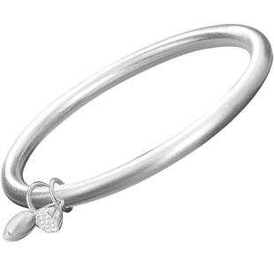 两世欢银手镯女纯银9999国风传承古法银镯子实心年轻款手环饰品女