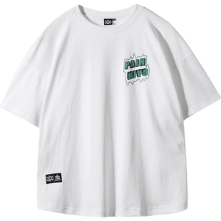 肌肉狗 莱赛尔透气短袖T恤男夏季修身袖口微缩亨利衫训练健身上衣