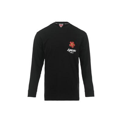 【自营】KENZO男士艺术家联名潮流休闲印花圆领宽松棉质长袖T恤