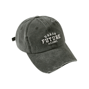 复古美式鸭舌帽大头围女2025新款宽帽檐显脸小帽子男士棒球帽加宽