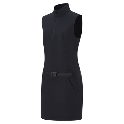 UPONPRO小高领无袖修身连衣裙