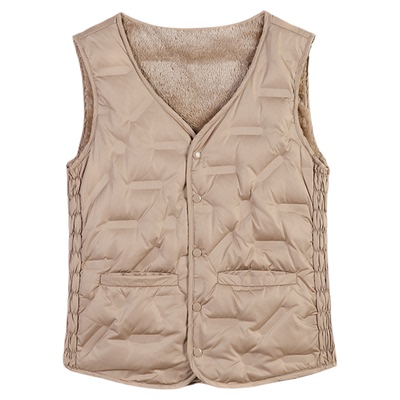 雅鹿羽绒马甲女加绒加厚短款百搭