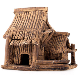 上水石吸水石假山盆景小屋房屋房子茅屋 微景观多肉装饰陶瓷摆件