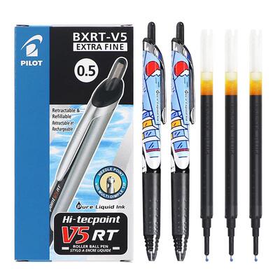 日本中性笔百乐按动针管笔学生用