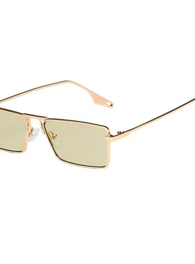 许佳琪小框绿色嘻哈朋克太阳眼镜