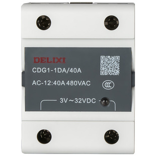 德力西小型24v固态继电器单相220v直流控制交流12固体ssr三相380v