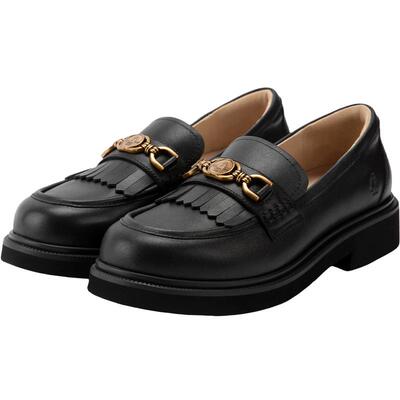 暇步士真皮增高老钱风乐福鞋女鞋