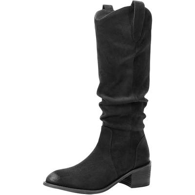 百丽西部牛仔靴女靴子20