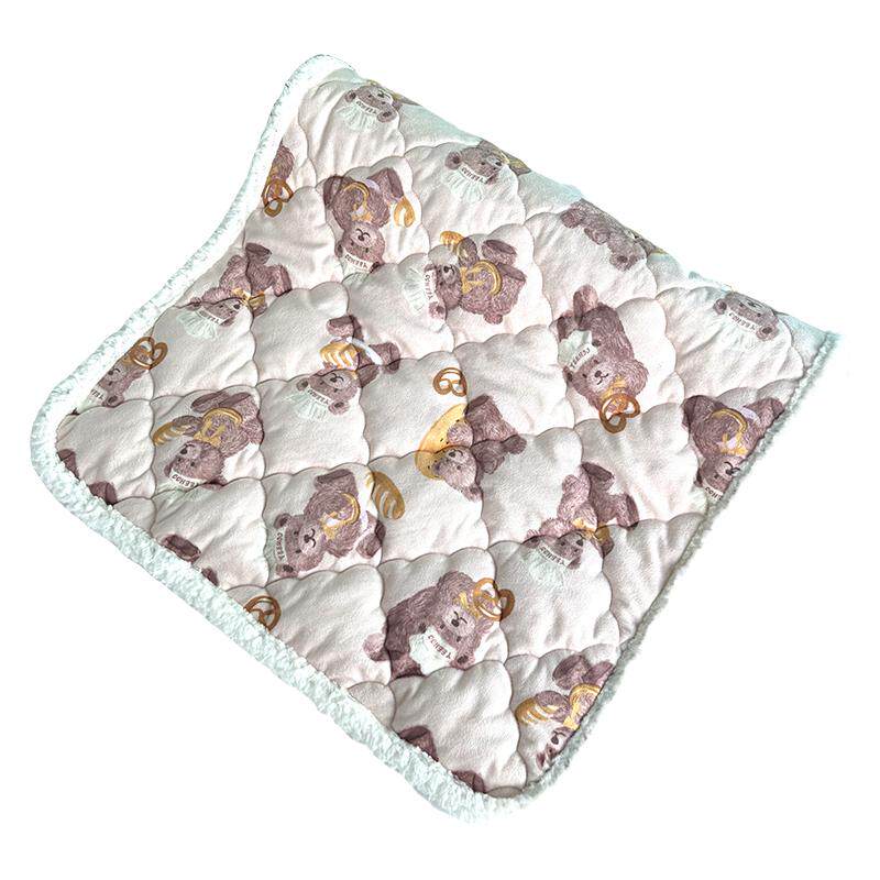 英氏乐享婴儿床垫幼儿园秋冬羊毛垫a类母婴宝宝垫子儿童床上用品