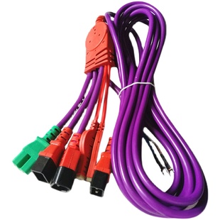 5米电动车快速充电站充电桩输出线双路一拖五延长线防冻加粗加长