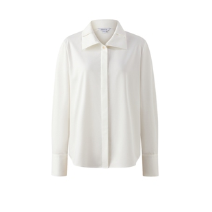 PRICH简约纯色设计感立领衬衫冬新款宽松气质直身通勤上衣女