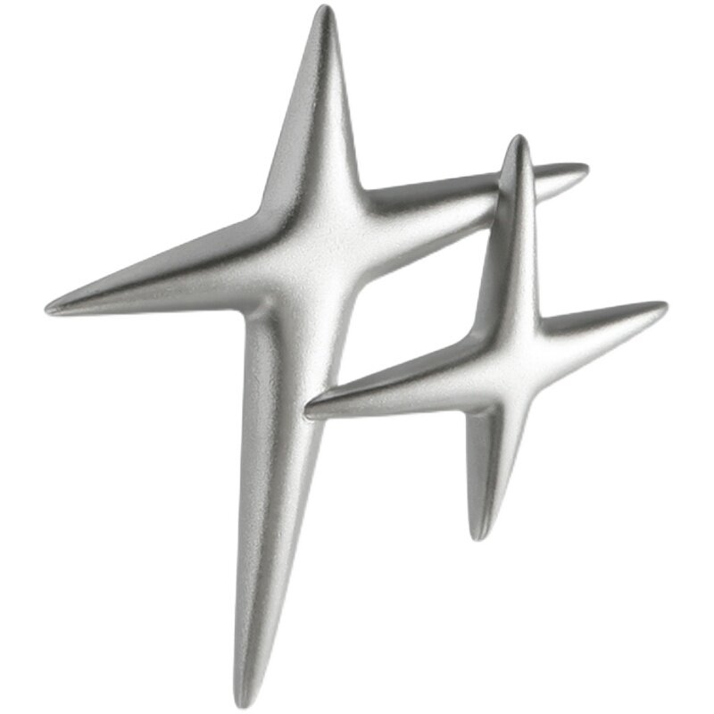 宇宙记号「star」星月银胸针