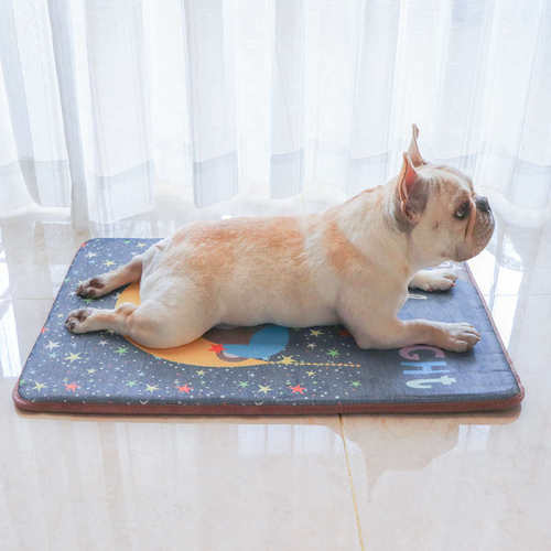 狗狗窝垫子夏天凉席睡垫泰迪法斗比熊狗窝耐咬垫子夏季宠物冰垫