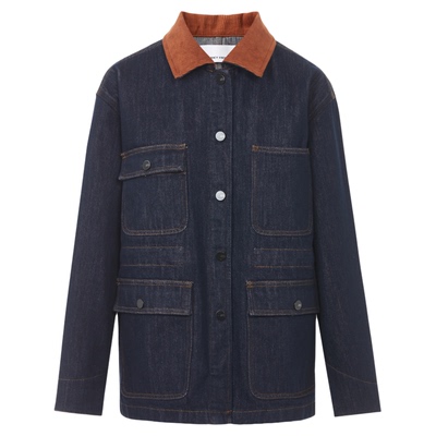 朗姿翻领撞色巴恩风复古短外套时尚简约干练上衣女2026年春季新款