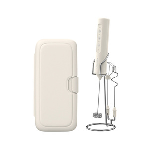 圆乐打奶泡器咖啡打泡器家用电动奶泡机牛奶搅拌器手持打发器收纳