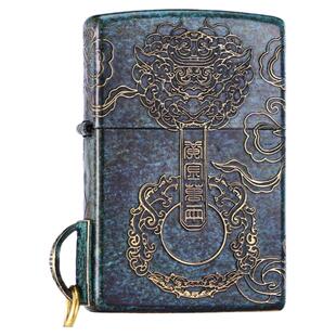 zippo正品打火机 青铜时代黄金万两防风煤油送男朋友礼物复古高档