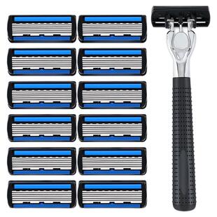 德国六层剃须刀 手动六层刀头剃须刀男士刮脸刀6层刀头手动刮胡刀