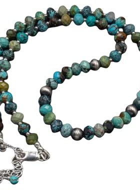 纯银天然绿松石克伦希尔部落手链