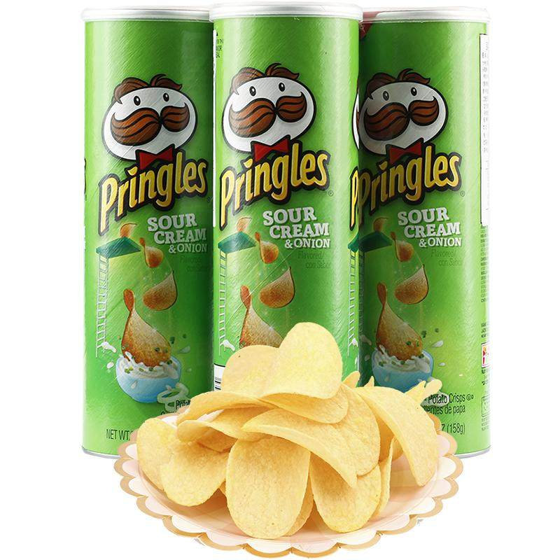 品客薯片美国进口酸乳酪洋葱味