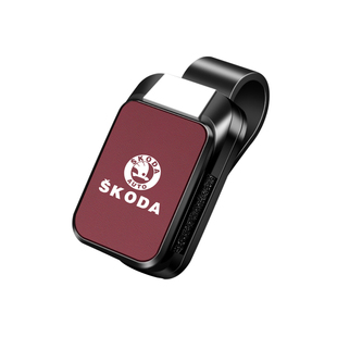 适用于斯柯达车载眼镜夹 明锐速派柯米克柯珞克遮阳板墨镜收纳盒