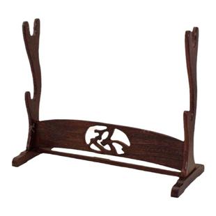 实木大刀架刀座鸡翅木宝刀架刀剑托架宝剑架子剑托刀剑底托兵器架