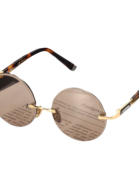 晶工匠天然水晶复古东海潮太阳镜