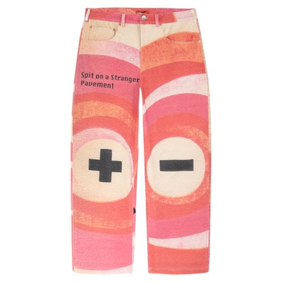 DBDWH印花宽松牛仔裤