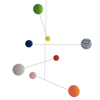 26马年新年礼物动态空中平衡吊饰